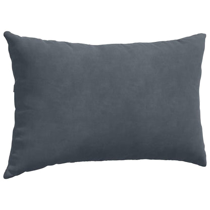 Sofa Kussens 2 pcs Donkergrijs 50 x 30 cm Katoen Stof