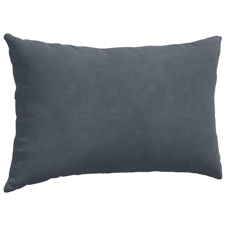 Sofa Kussens 2 pcs Donkergrijs 50 x 30 cm Katoen Stof