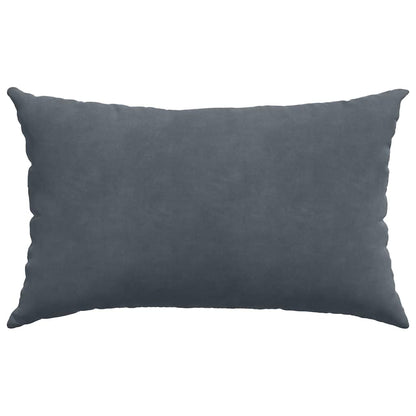Sofa Kussens 2 pcs Donkergrijs 50 x 30 cm Katoen Stof