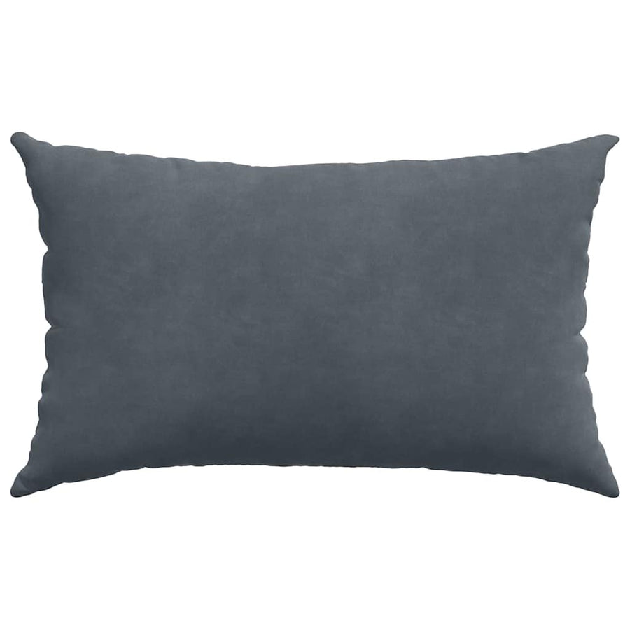 Sofa Kussens 2 pcs Donkergrijs 50 x 30 cm Katoen Stof