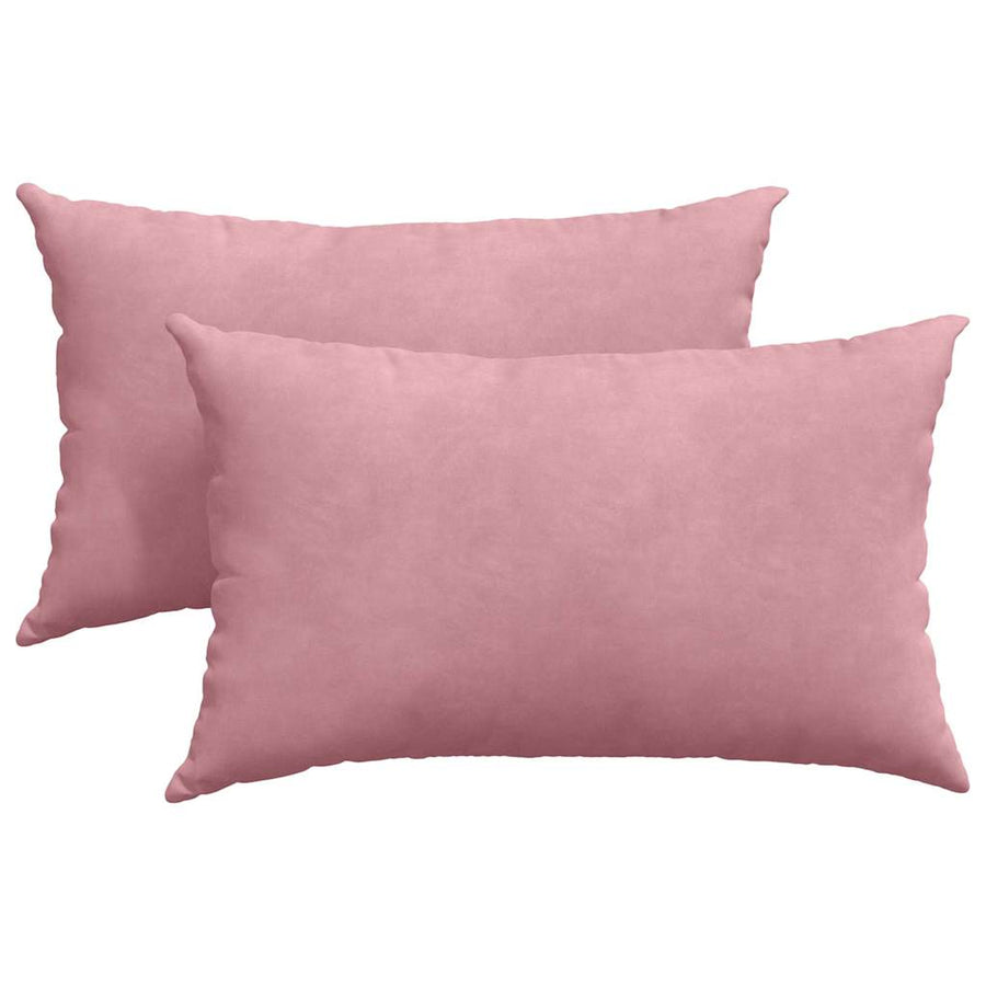 Sofa Kussens 2 pcs Roze 50 x 30 cm Katoen Stof