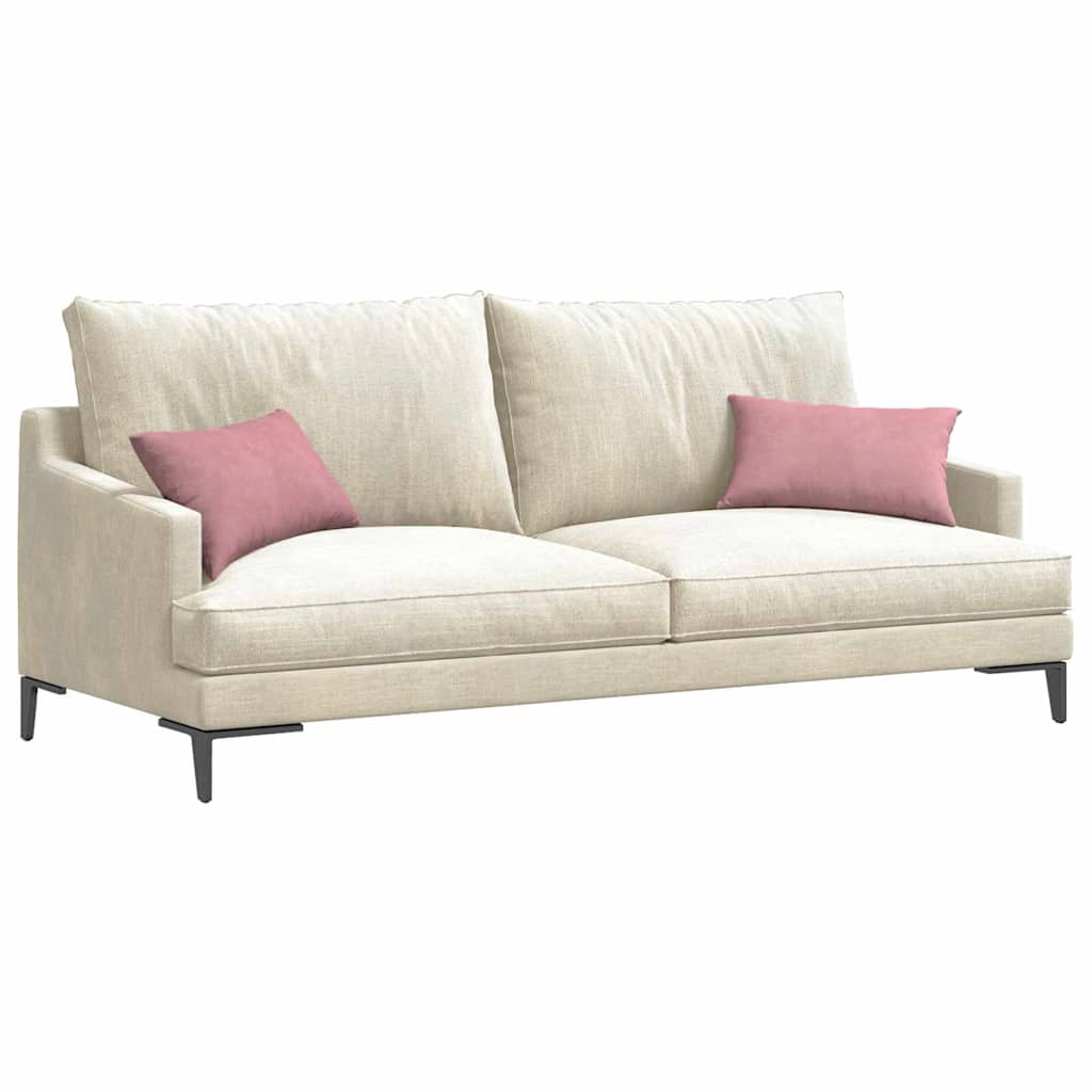Sofa Kussens 2 pcs Roze 50 x 30 cm Katoen Stof
