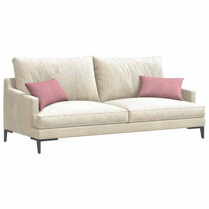 Sofa Kussens 2 pcs Roze 50 x 30 cm Katoen Stof