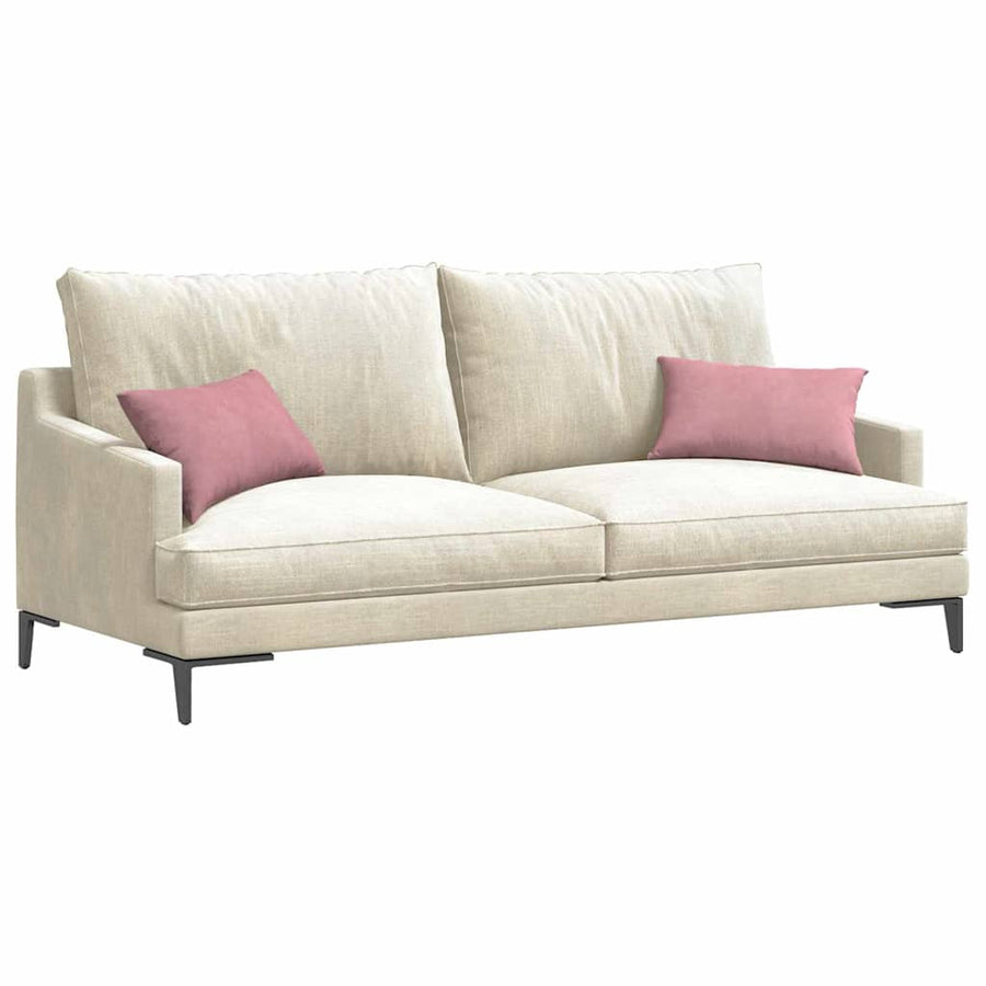 Sofa Kussens 2 pcs Roze 50 x 30 cm Katoen Stof