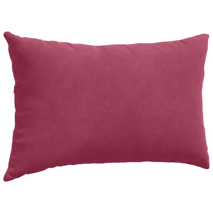 Sofa Kussens 2 pcs Wijnrood 50 x 30 cm Katoen Stof