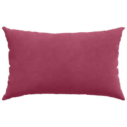 Sofa Kussens 2 pcs Wijnrood 50 x 30 cm Katoen Stof