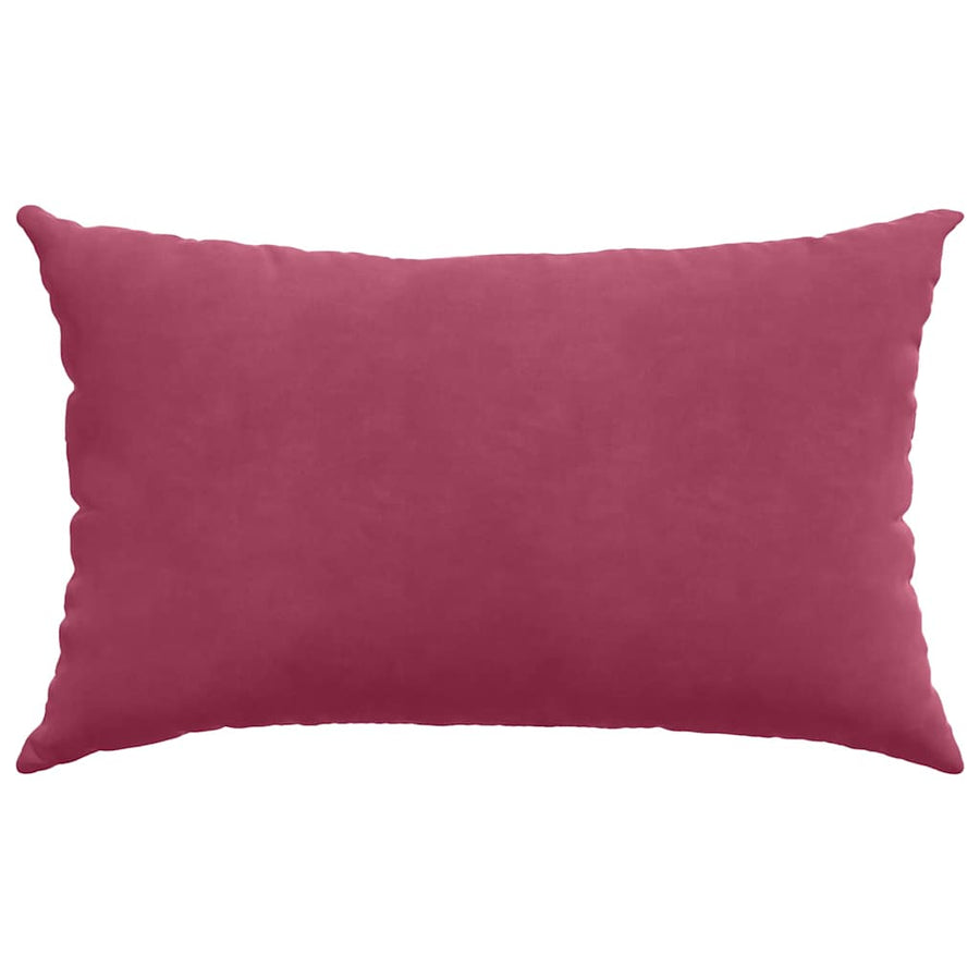 Sofa Kussens 2 pcs Wijnrood 50 x 30 cm Katoen Stof