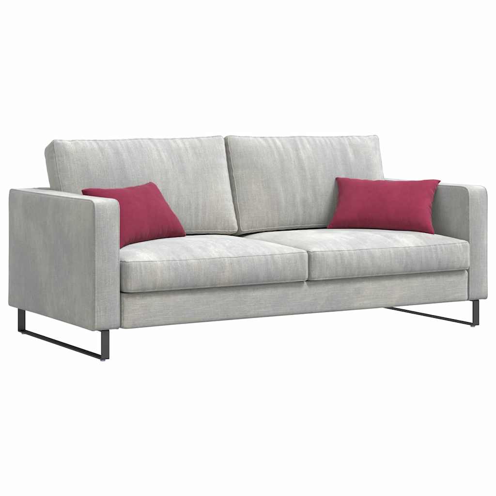 Sofa Kussens 2 pcs Wijnrood 50 x 30 cm Katoen Stof