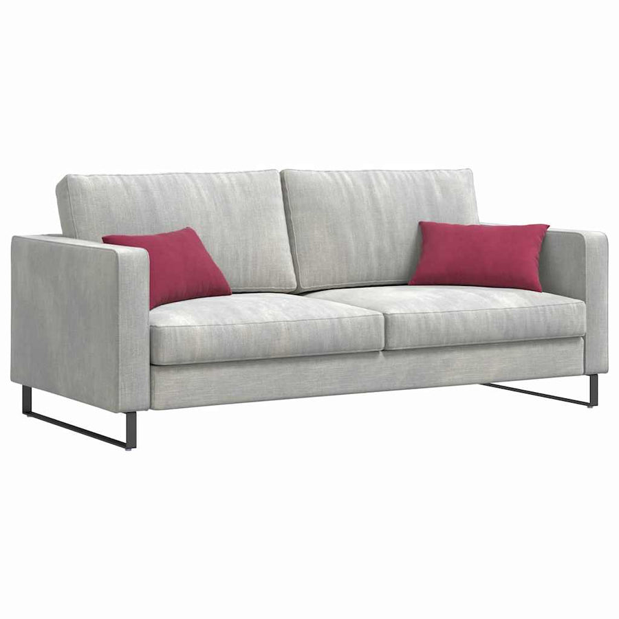 Sofa Kussens 2 pcs Wijnrood 50 x 30 cm Katoen Stof