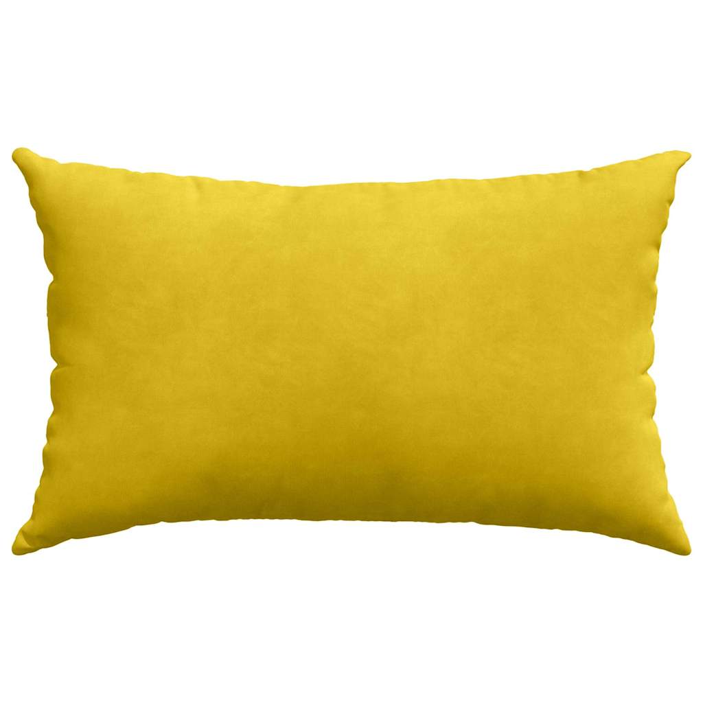 Sofa Kussens 2 pcs Geel 50 x 30 cm Katoen Stof