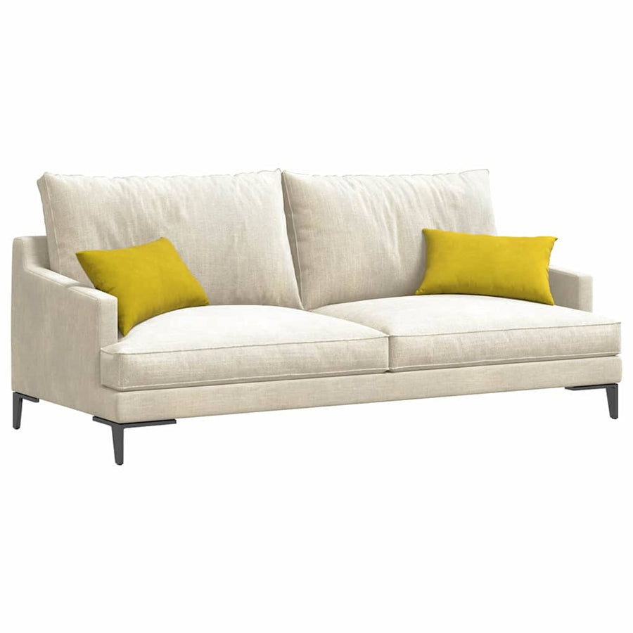 Sofa Kussens 2 pcs Geel 50 x 30 cm Katoen Stof