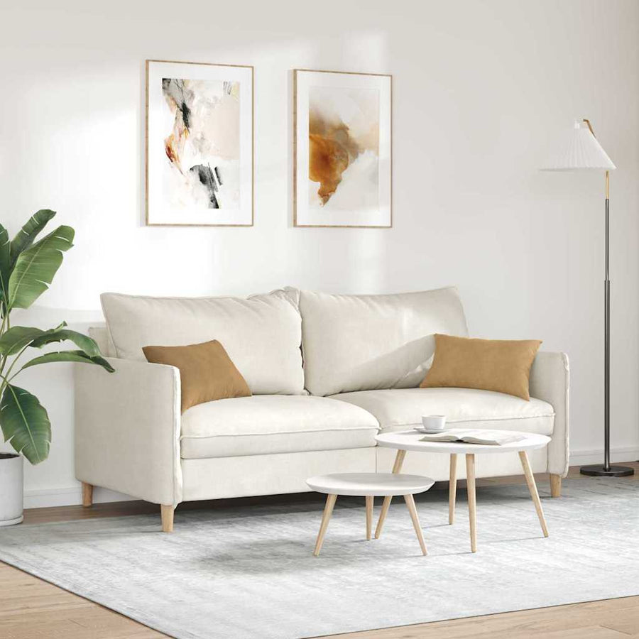 Sofa Kussens 2 pcs Bruin 50 x 30 cm Katoen Stof