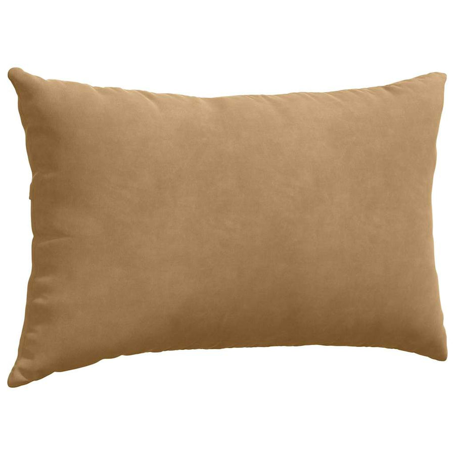 Sofa Kussens 2 pcs Bruin 50 x 30 cm Katoen Stof