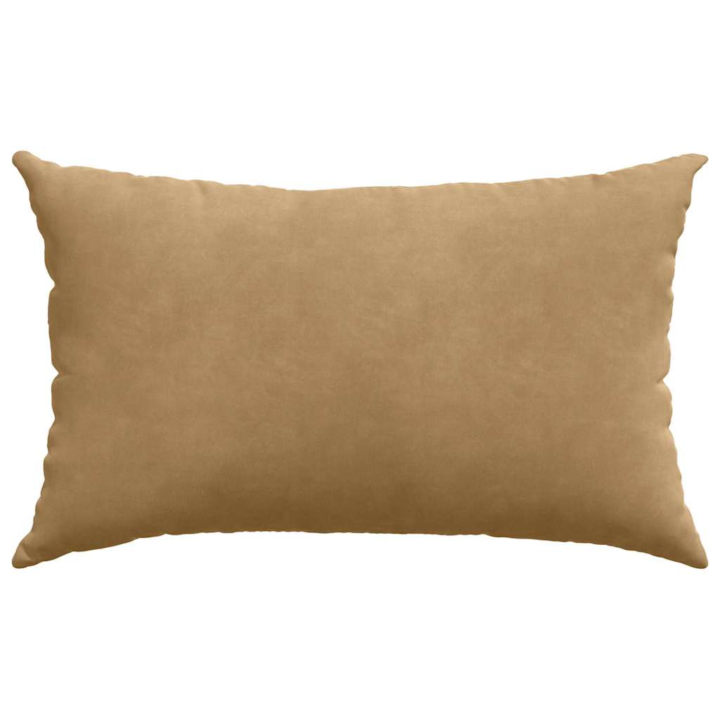 Sofa Kussens 2 pcs Bruin 50 x 30 cm Katoen Stof