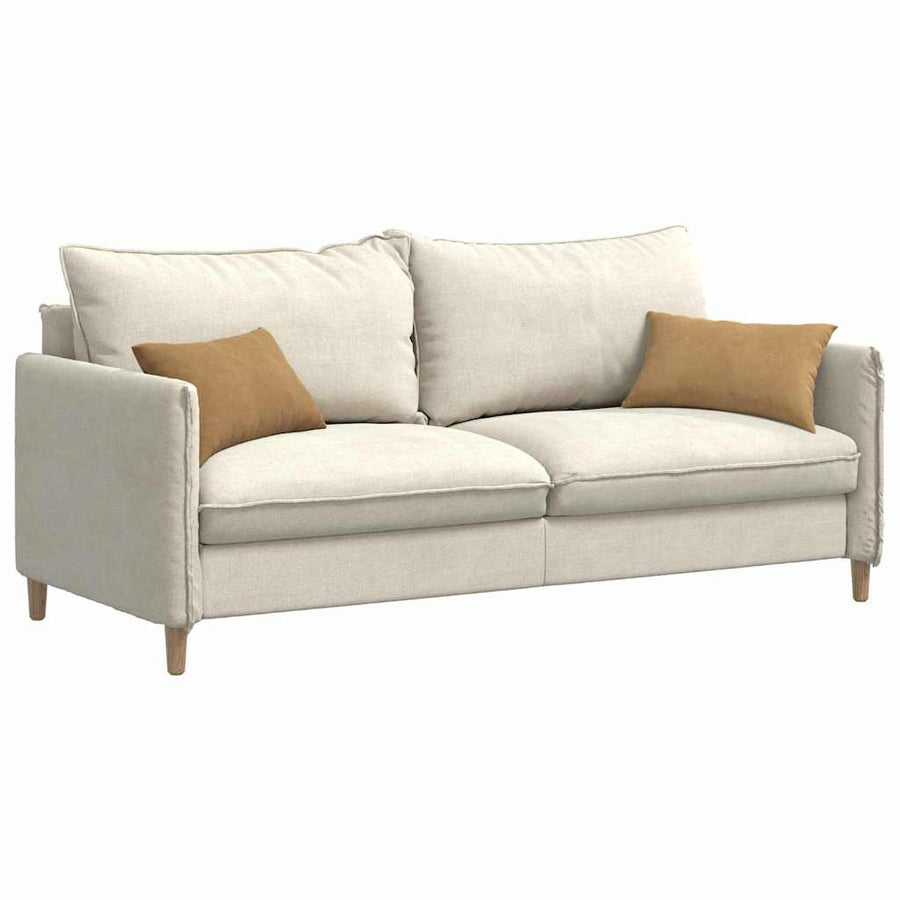 Sofa Kussens 2 pcs Bruin 50 x 30 cm Katoen Stof