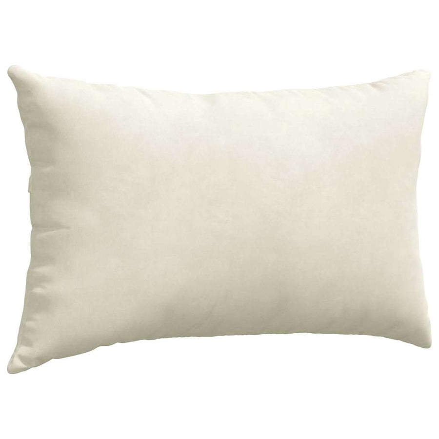 Sofa Kussens 2 pcs Crème 50 x 30 cm Katoen Stof