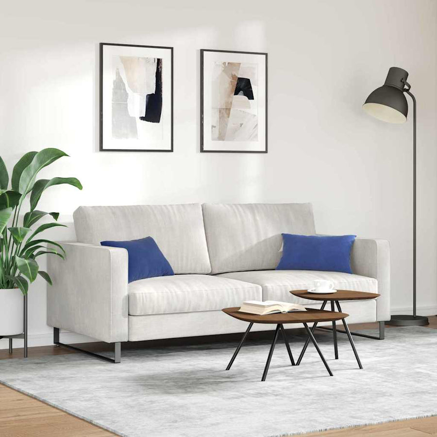 Sofa Kussens 2 pcs Politieblauw 50 x 30 cm Katoen Stof