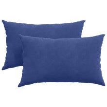 Sofa Kussens 2 pcs Politieblauw 50 x 30 cm Katoen Stof