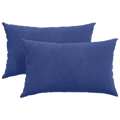 Sofa Kussens 2 pcs Politieblauw 50 x 30 cm Katoen Stof