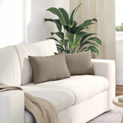 Sofa Kussens 2 stuks Taupe 50 x 30 cm Stof