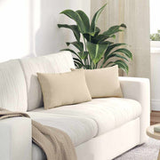 Sofa kussens 2 stuks crème 50x30 cm