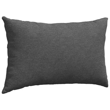 Sofa Kussens 2 pcs Donkergrijs 50 x 30 cm Katoen Stof