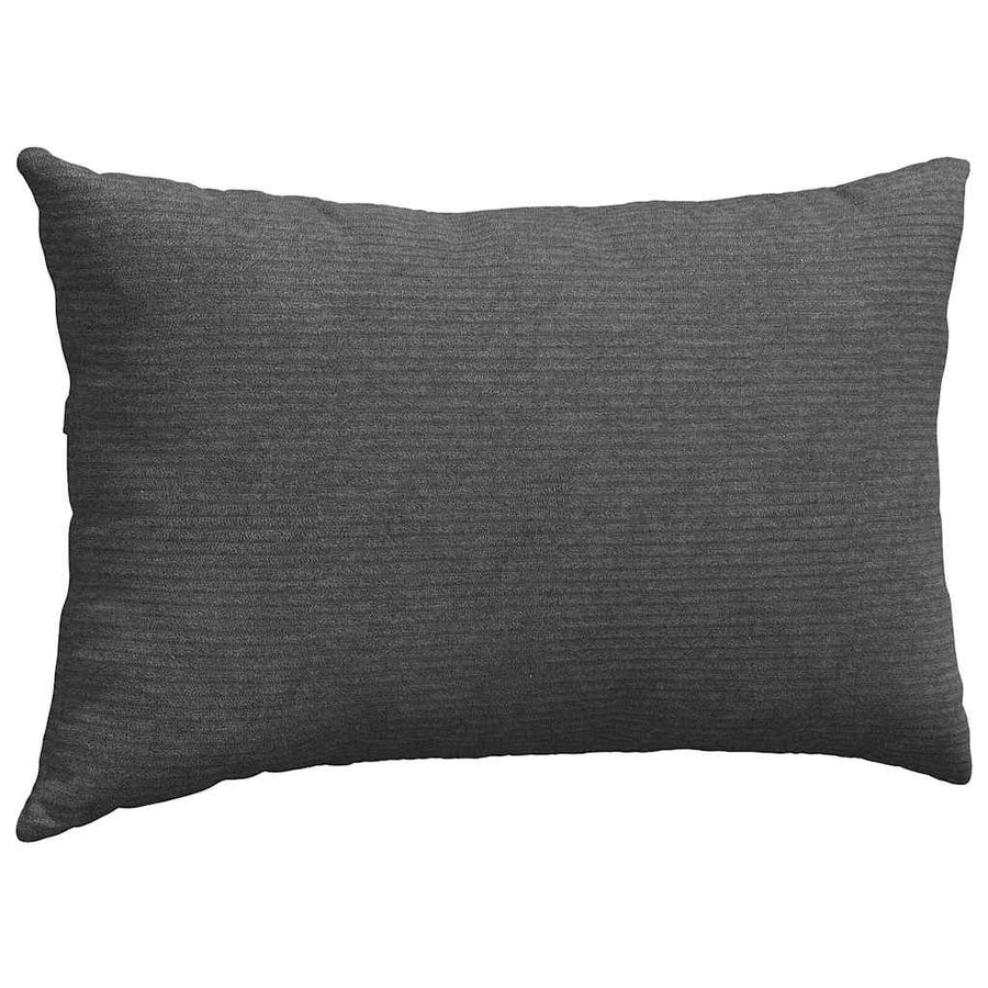 Sofa Kussens 2 pcs Donkergrijs 50 x 30 cm Katoen Stof