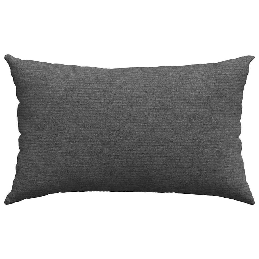 Sofa Kussens 2 pcs Donkergrijs 50 x 30 cm Katoen Stof