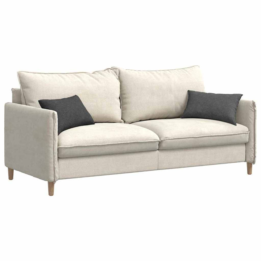 Sofa Kussens 2 pcs Donkergrijs 50 x 30 cm Katoen Stof