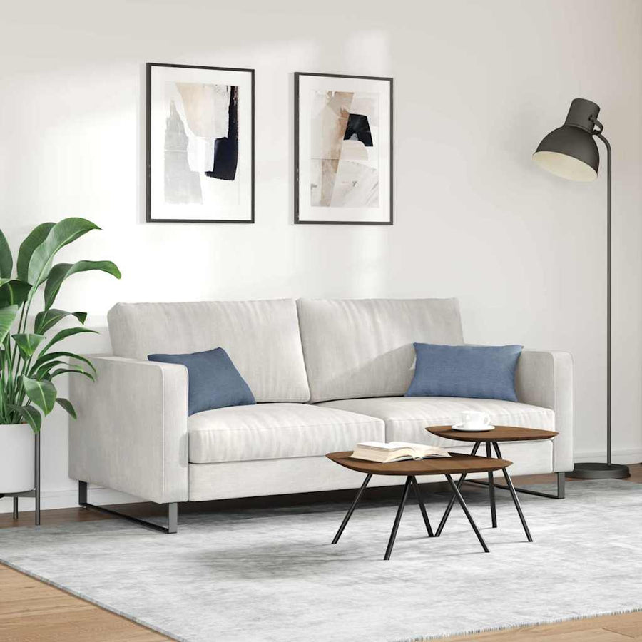 Sofa Kussens 2 pcs Blauw 50 x 30 cm Katoen Stof