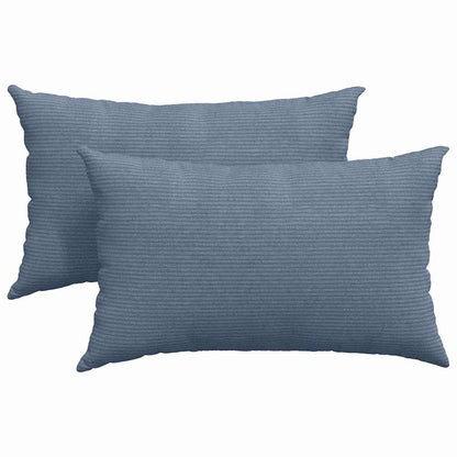 Sofa Kussens 2 pcs Blauw 50 x 30 cm Katoen Stof