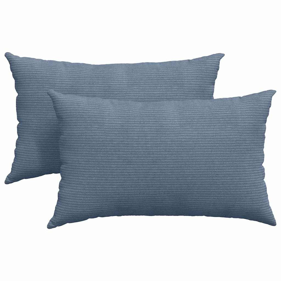 Sofa Kussens 2 pcs Blauw 50 x 30 cm Katoen Stof