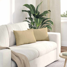 Sofa Kussens 2 pcs Grijs groen 50 x 30 cm Katoen Stof
