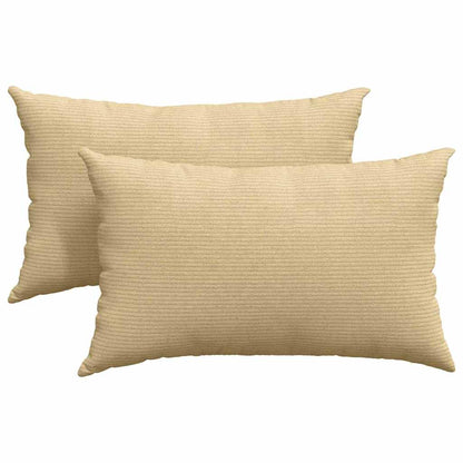Sofa Kussens 2 pcs Grijs groen 50 x 30 cm Katoen Stof