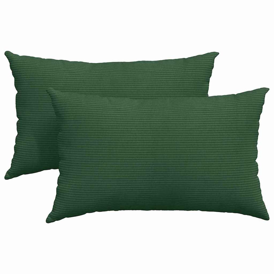 Sofa Kussens 2 pcs Donkergroen 50 x 30 cm Katoen Stof