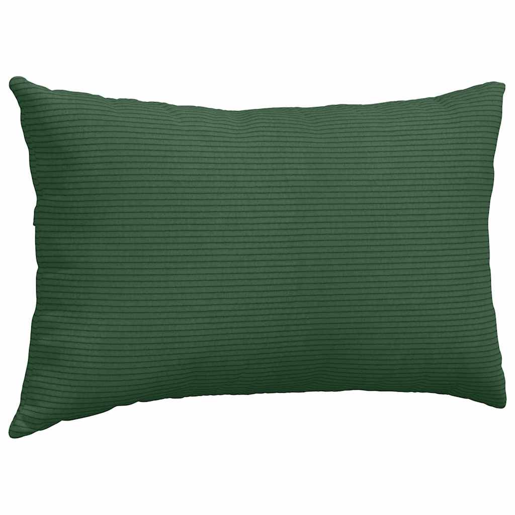 Sofa Kussens 2 pcs Donkergroen 50 x 30 cm Katoen Stof