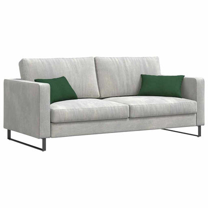Sofa Kussens 2 pcs Donkergroen 50 x 30 cm Katoen Stof
