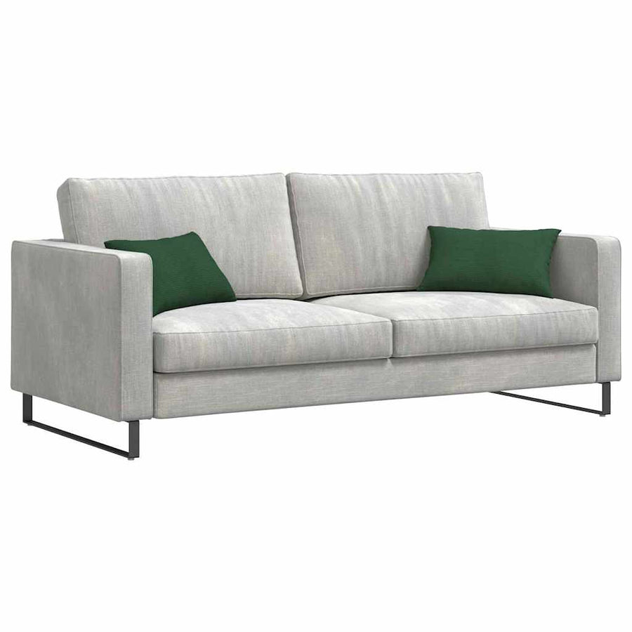 Sofa Kussens 2 pcs Donkergroen 50 x 30 cm Katoen Stof