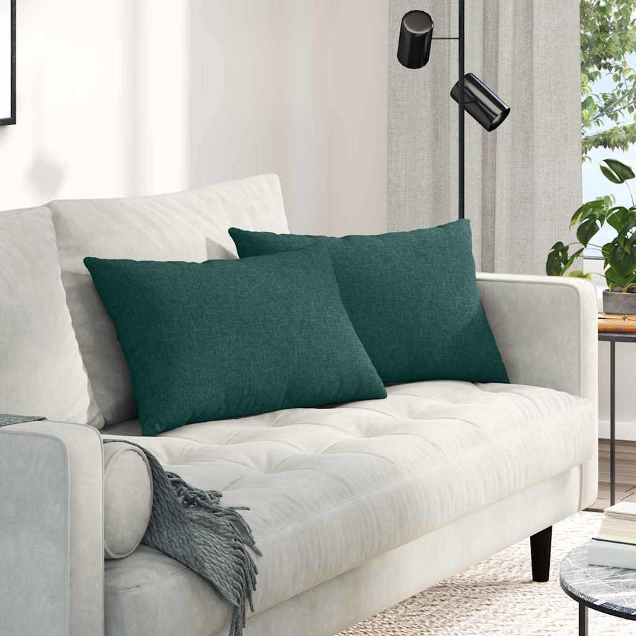Sofa Kussens 2 pcs Donkergroen 40 x 60 cm