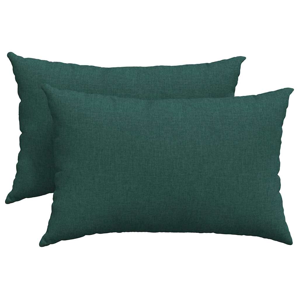 Sofa Kussens 2 pcs Donkergroen 40 x 60 cm