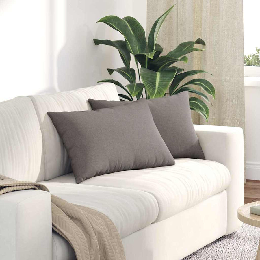 Sofa Kussens 2 pcs Taupe 40 x 60 cm