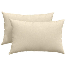 Sofa Kussens 2 pcs Crème 40 x 60 cm Stof