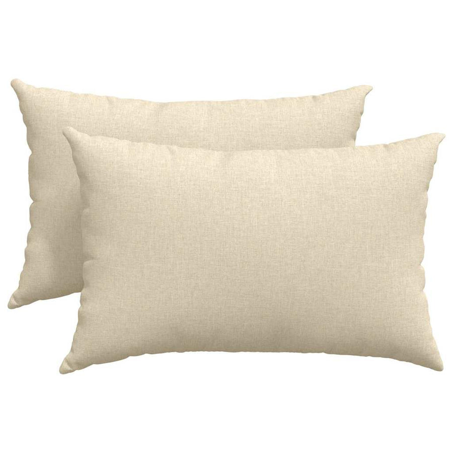 Sofa Kussens 2 pcs Crème 40 x 60 cm Stof