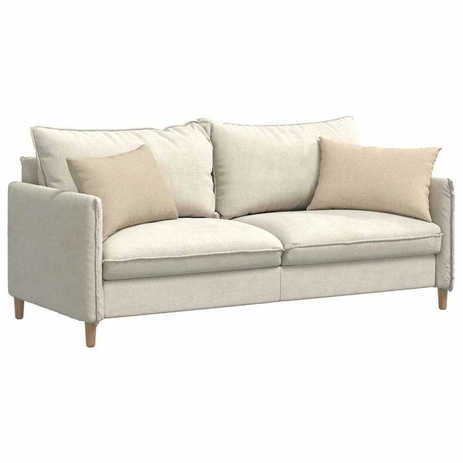 Sofa Kussens 2 pcs Crème 40 x 60 cm Stof
