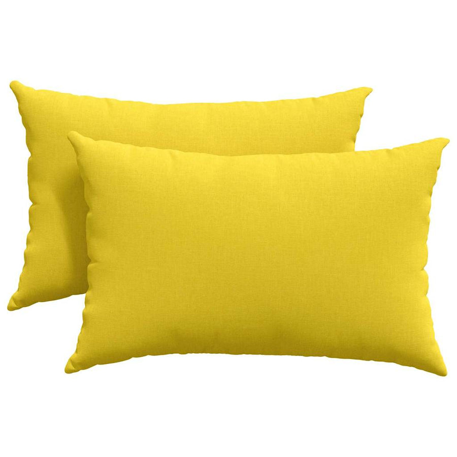 Sofa Kussens 2 pcs Lichtgeel 40 x 60 cm Stof