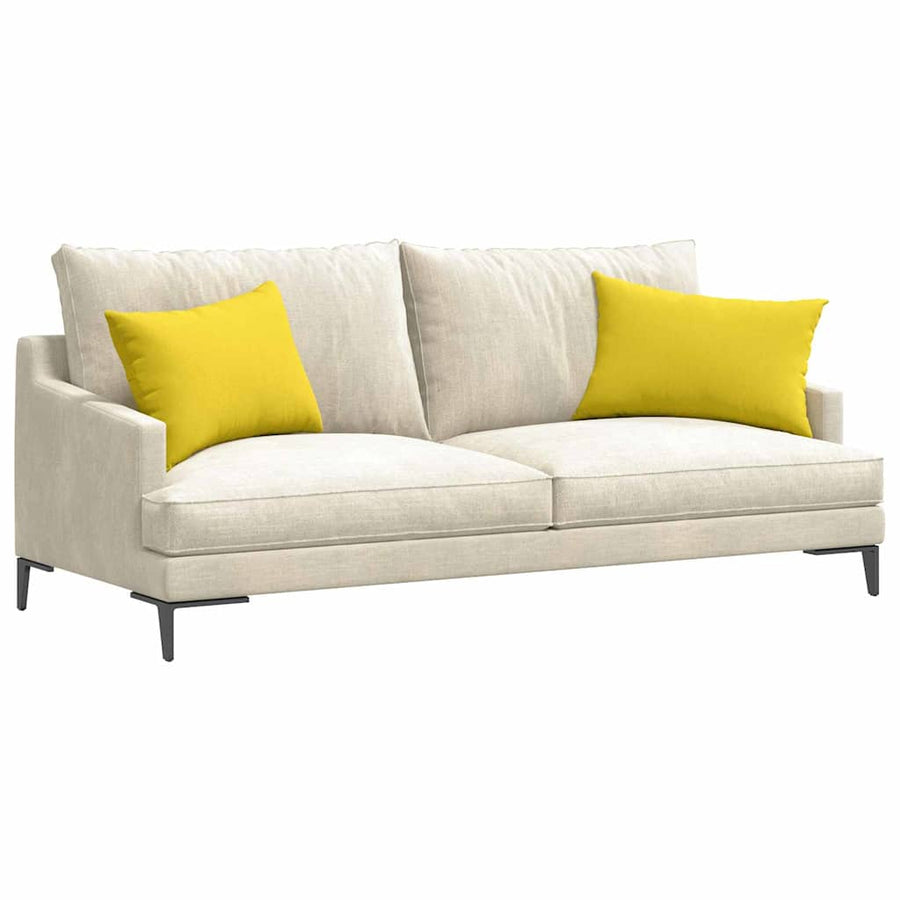 Sofa Kussens 2 pcs Lichtgeel 40 x 60 cm Stof