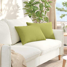 Sofa Kussens 2 pcs Lichtgroen 40 x 60 cm Stof