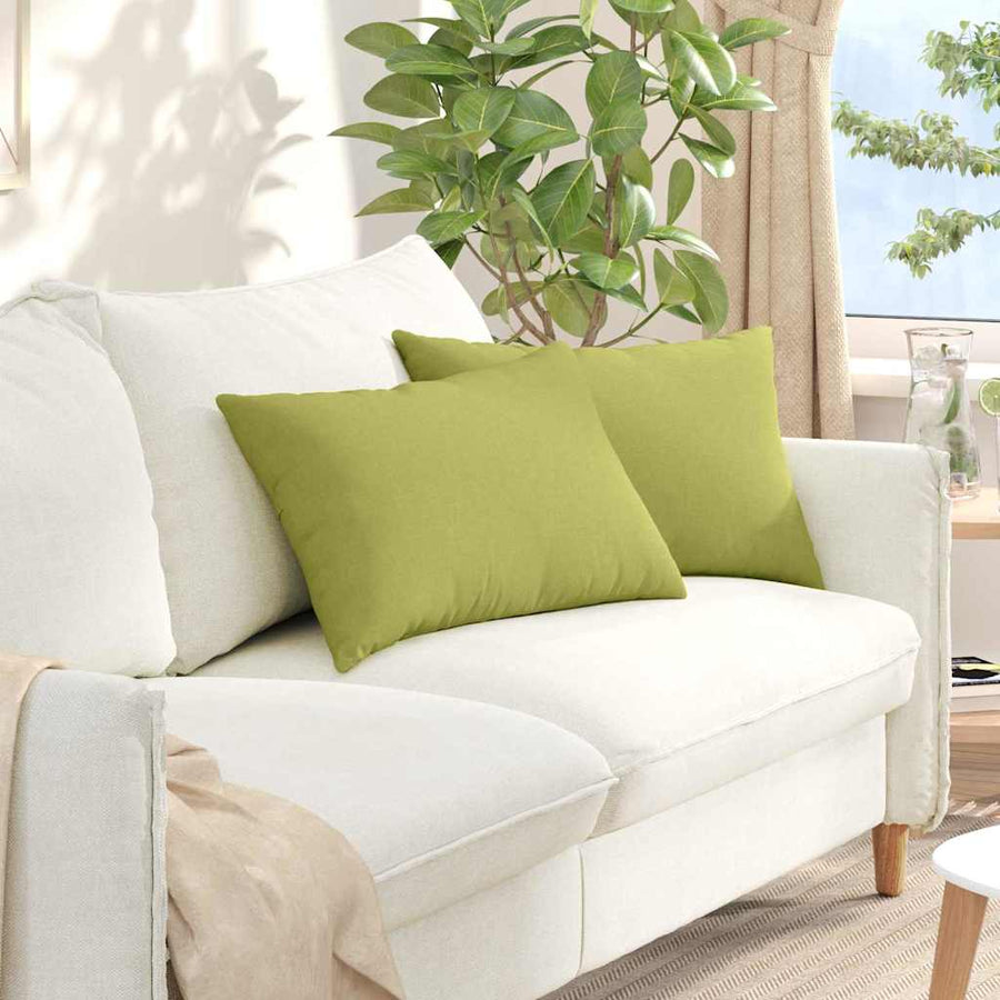 Sofa Kussens 2 pcs Lichtgroen 40 x 60 cm Stof
