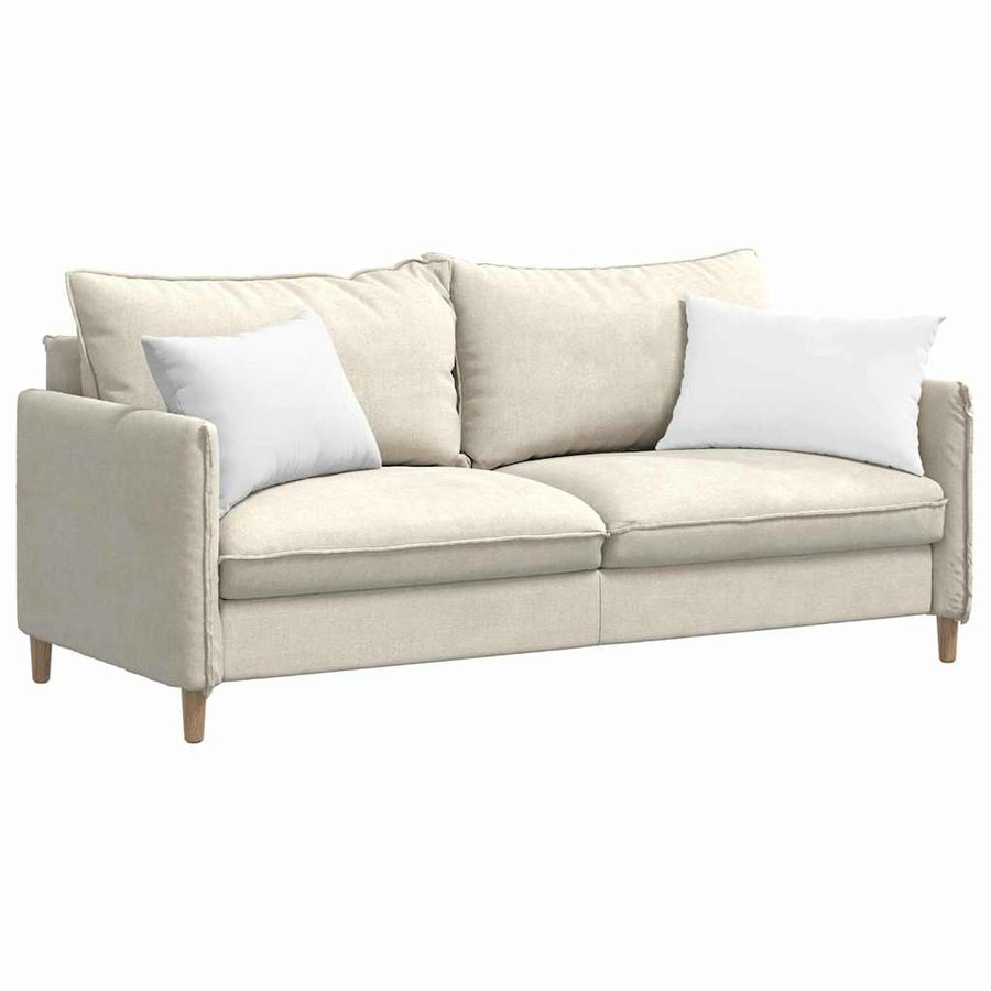 Sofa Kussens 2 pcs Wit 40 x 60 cm Stof