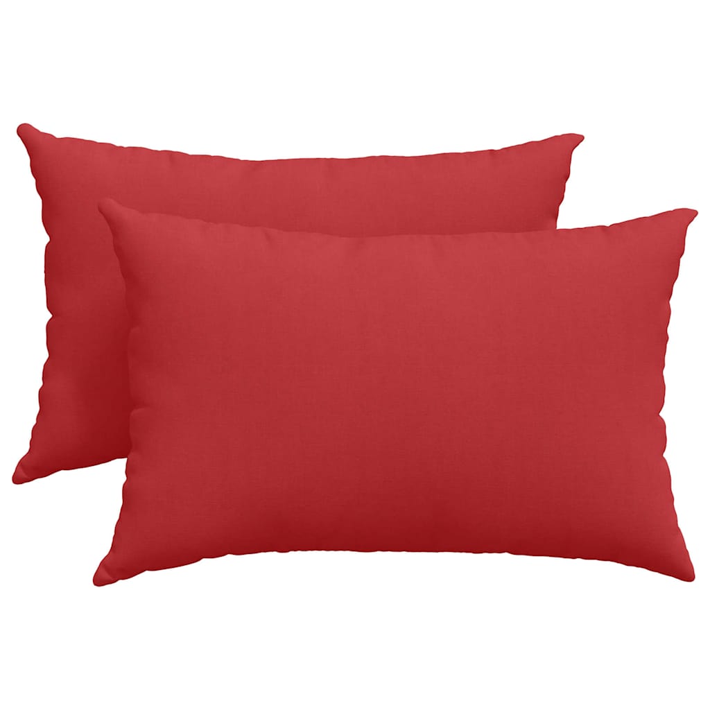 Sofa Kussens 2 pcs Rood 40 x 60 cm Stof